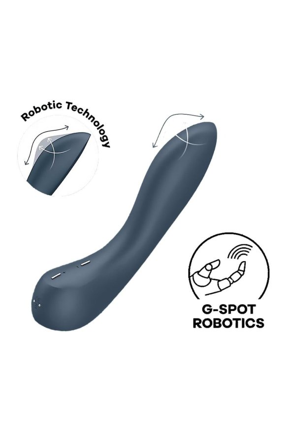 Вибратор с механизмом движения вверх и вниз Satisfyer G-Spot Wave 4 серый