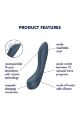 Вибратор с механизмом движения вверх и вниз Satisfyer G-Spot Wave 4 серый