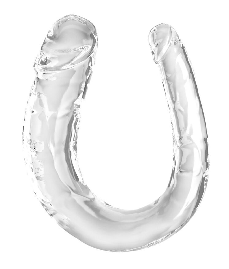 Фаллоимитатор двойной Pipedream King Cock Clear, прозрачный, M