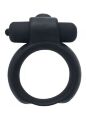 Эрекционное виброкольцо Toyz4Lovers с отростком-кроликом для клиторальной стимуляции, черное