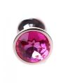 Анальная пробка S с розовым камнем Boss of toys Jewellery