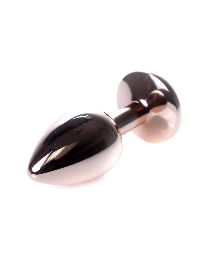 Анальная пробка S с розовым камнем Boss of toys Jewellery