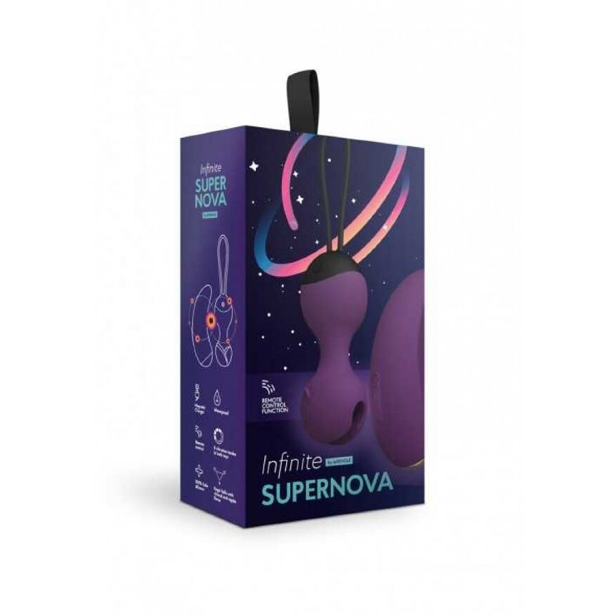 Вагинальные шарики Infinite SuperNova LeFrivole фиолетовые