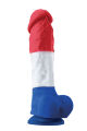 Фаллоимитатор силикон NS Novelties COLOURS PLEASURES TRICOLOR 8" DILDO