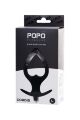 Анальна вібропробка анатомічного дизайну з плавними формами TOYFA POPO Pleasure Anal Plug Cordis L Vibro Black
