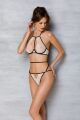 Комплект белья Passion CHIKA SET, XXL/XXXL, cream, топ, трусики
