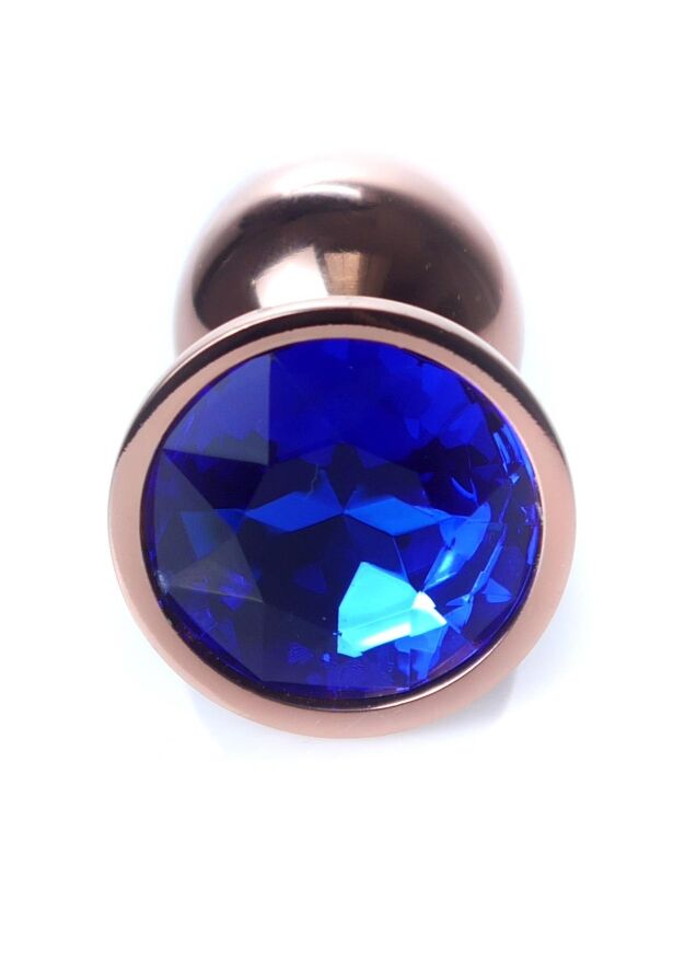 Анальна пробка - Jewellery Red Gold Plug Dark Blue