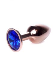 Анальна пробка - Jewellery Red Gold Plug Dark Blue