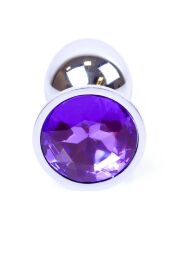 Анальна пробка - Jewellery Silver Plug Purple