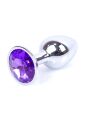Анальна пробка - Jewellery Silver Plug Purple