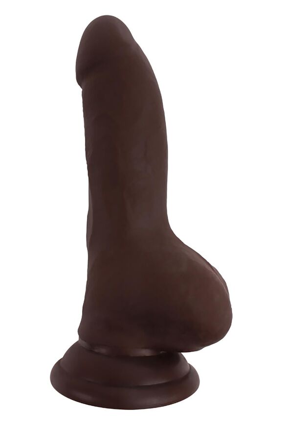 Фаллоимитатор киберкожа с хребтом ALL TIME FAVORITES BENDABLE DILDO BROWN