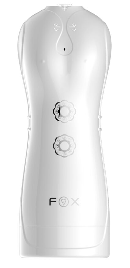 Мастурбатор с вибростимуляцией FOXSHOW Vibrating and Flashing Masturbation Cup White USB 7+7 Function, BS6300038