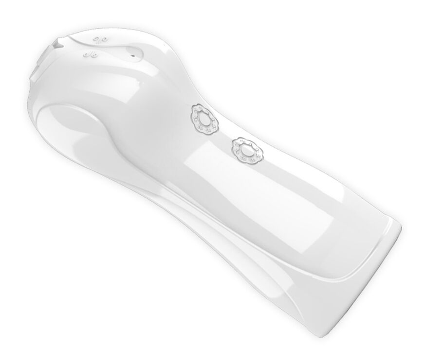 Мастурбатор с вибростимуляцией FOXSHOW Vibrating and Flashing Masturbation Cup White USB 7+7 Function, BS6300038