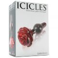 Анальная пробка стекло Pipedream Icicles Роза №76