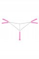 Сексуальні стрінги з ланцюжком Obsessive Chainty thong pink L/XL