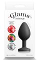 Анальная пробка со съемным камнем GLAMS XCHANGE ROUND MEDIUM
