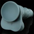 Фалоімітатор з поштовхами - LoveToy Rechargeable Thrusting and Vibrating Silicone Dildo 11" Blue
