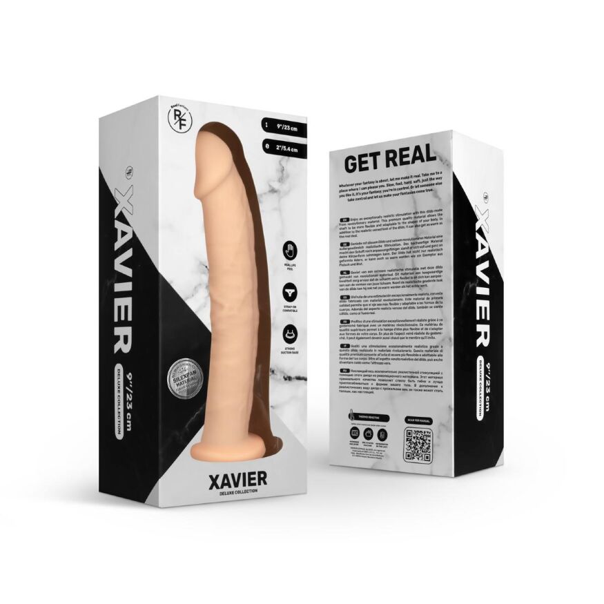 RF023SKN Фаллоимитатор реалистичный, на присоске, Real Fantasy Deluxe - Xavier, 23 см