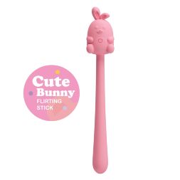 Маленький кролик с мощной вибрацией 2 в 1 CUTE BUNNY, Flirting Stick, 7 vibration functions, Magnetic USB charging