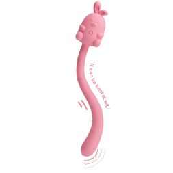 Маленький кролик с мощной вибрацией 2 в 1 CUTE BUNNY, Flirting Stick, 7 vibration functions, Magnetic USB charging