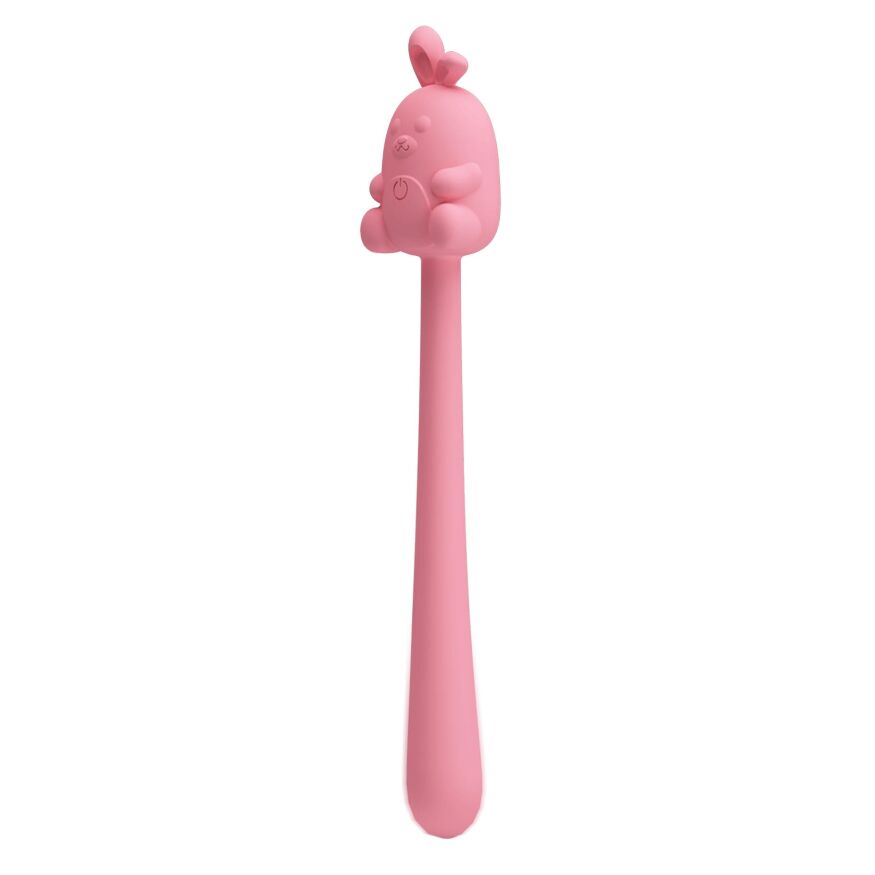 Маленький кролик з потужною вібрацією 2 в 1 CUTE BUNNY, Flirting Stick, 7 vibration functions, Magnetic USB charging