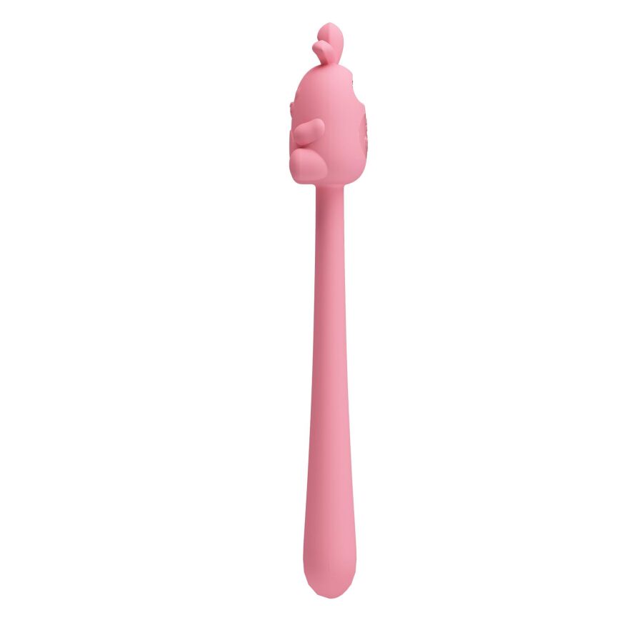 Маленький кролик з потужною вібрацією 2 в 1 CUTE BUNNY, Flirting Stick, 7 vibration functions, Magnetic USB charging