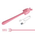 Маленький кролик з потужною вібрацією 2 в 1 CUTE BUNNY, Flirting Stick, 7 vibration functions, Magnetic USB charging
