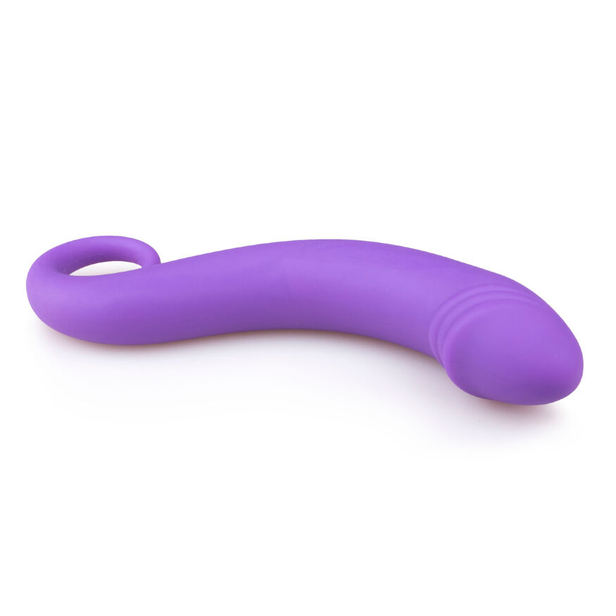 ET206PUR Изогнутый фаллоимитатор Curved Dong для простаты фиолетовый, 17.5 см x 3.5 см.