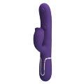 Пульсатор із кліторальним стимулятором серії Pretty Love - Gigi Dark Purple 7 thumping functions 7 licking modes, BW-500035-2