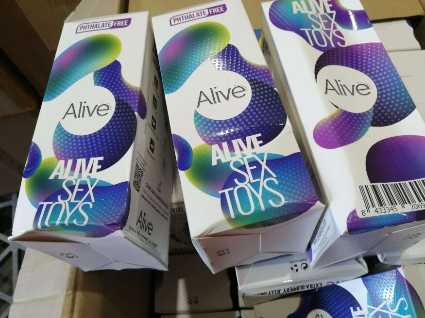 Прозрачный фаллоимитатор Alive Jelly Dildo Majestic, ТПЕ, присоска, диаметр 3.7см, длина 14.7см (мятая упаковка!!!)