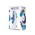 Прозрачный фаллоимитатор Alive Jelly Dildo Majestic, ТПЕ, присоска, диаметр 3.7см, длина 14.7см (мятая упаковка!!!)