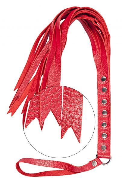 Флогер S&amp;M Fancy Leather Floger, Red