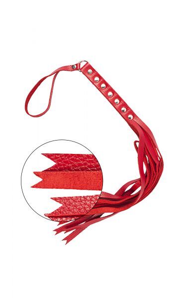 Флогер S&amp;M Fancy Leather Floger, Red