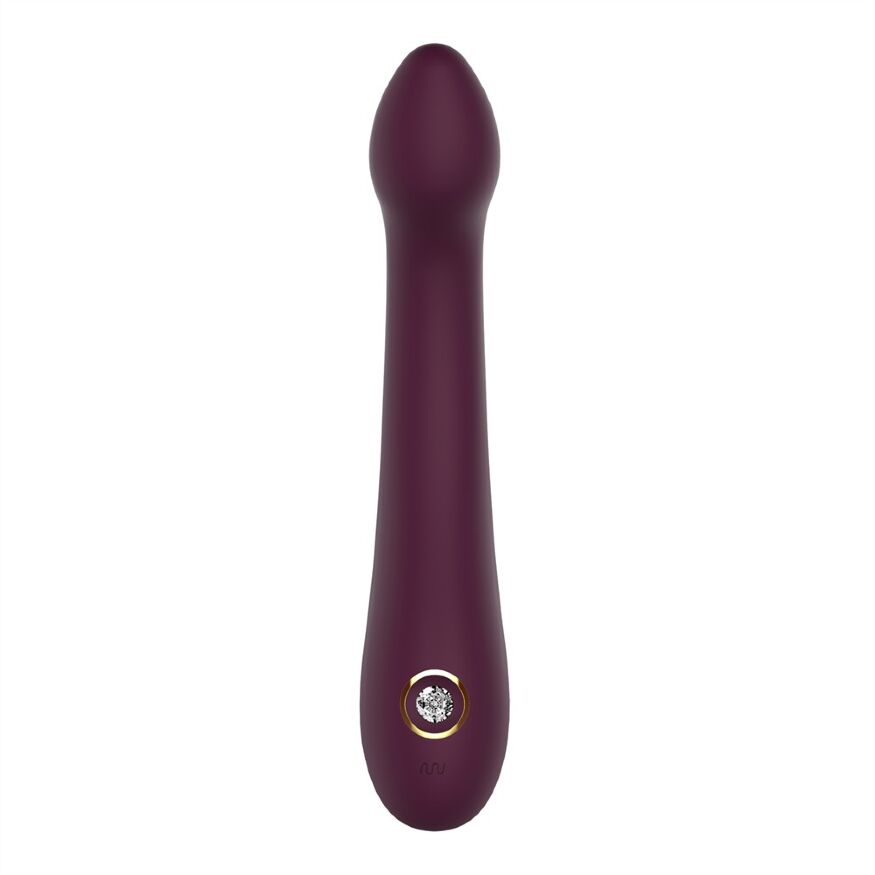 Вибратор для точки G Dream Toys Essentials со стразом, бордо, 21,8 × 3,6 см