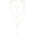 Цепочка для спины Bijoux Indiscrets Magnifique Back and Cleavage Chain - Gold, украшение для тела