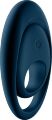 Вибрирующее кольцо для пениса Satisfyer Glorious Duo со стимуляцией яичек и клитора, синее