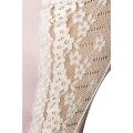 (SALE) Корсет с пажами SHANTI CORSET pink L/XL - Passion Exclusive, трусики, оборочка