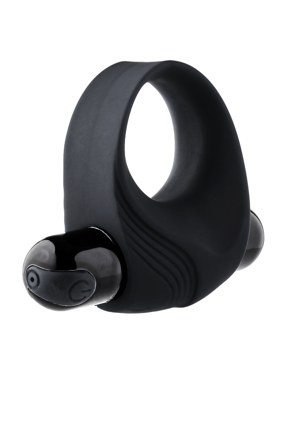 Ерекційне кільце з вібрацією Dream Toys Ramrod чорне, 8 х 3.2 см