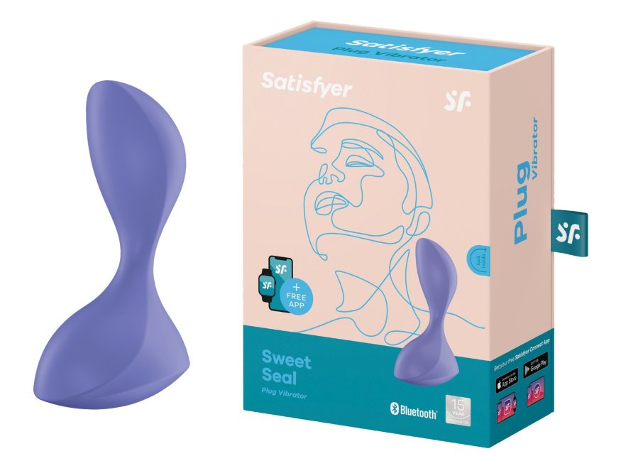 Анальный смарт вибратор Satisfyer Sweet Seal с приложением, лиловый