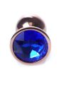 Анальна пробка Plug-Jewellery Red Gold PLUG- Dark Blue