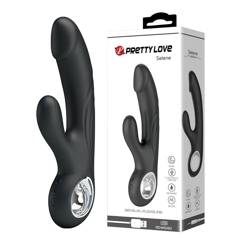 Вібратор кролик - Pretty Love Selene Vibrator Black