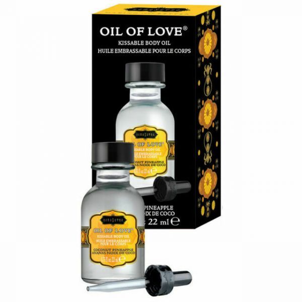 Съедобное масло для поцелуев Камасутра OIL OF LOVE COCONUT PINEAPPLE 22 мл