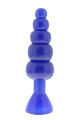 Анальная пробка с шариками синяя BENDABLE BUTT RATTLER BLUE