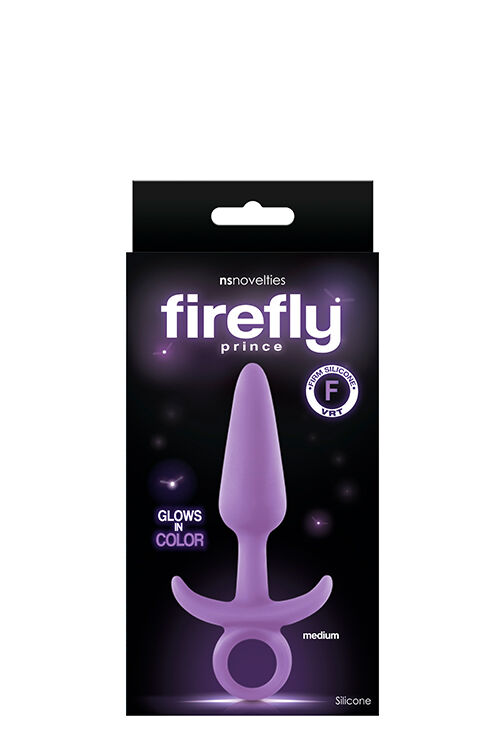 Анальная пробка светящаяся NS Novelties FIREFLY PRINCE MEDIUM PURPLE