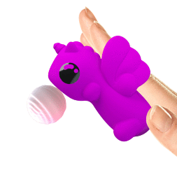 Оригінальний й симулятор орального сексу для жінок - Pretty Love Magic Unicorn Stimulator Purple