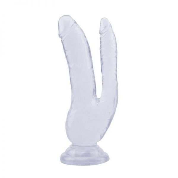 Подвійний фалоімітатор 8.0 Inch Dildo, Clear