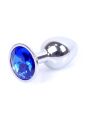 Анальна пробка - Jewellery Silver Plug Dark Blue