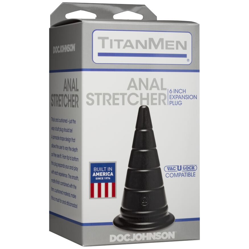 Анальный стимулятор Doc Johnson TitanMen - Anal Stretcher 6 Inch Plug, диаметр 6,6см (мятая упаковка!!!)