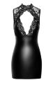 Платье Noir Handmade F343 Powerwetlook and lace mini skirt - S