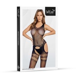 Бодістокінг - Bodystocking 2065, black - One Size